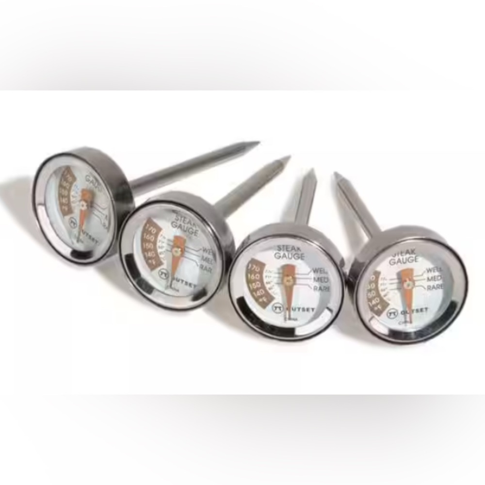Stainless Steel Meat Thermometer Set by Outset